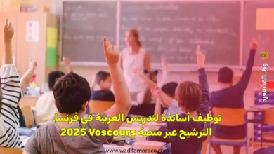 توظيف أساتذة لتدريس العربية في فرنسا 2025 الترشيح عبر منصة Voscours