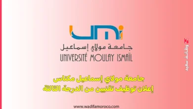 جامعة مولاي إسماعيل مكناس - إعلان توظيف تقنيين من الدرجة 3