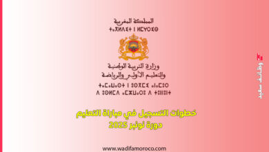 وزارة التربية الوطنية والتعليم الأولي والرياضة عن إجراء مباراة التعليم لولوج مسلك تأهيل أساتذة التعليم