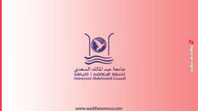جامعة عبد المالك السعدي- مباريات توظيف 4 مناصب في إطار أستاذ محاضر 3 جامعة عبد المالك السعدي- مباريات توظيف 4 مناصب في إطار أستاذ محاضر
