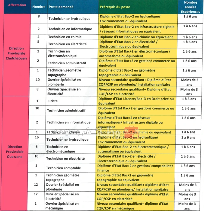 توظيف 166 عوناً بالشركة الجهوية متعددة الخدمات طنجة-تطوان-الحسيمة (2026)