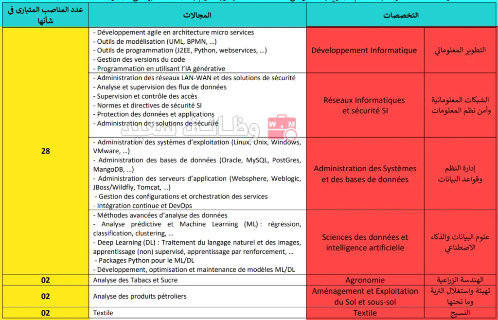وزارة الاقتصاد والمالية: مباراة توظيف 34 مهندس دولة للجمارك – الدرجة الأولى 2026